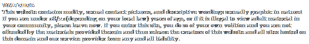 Creampie Warning