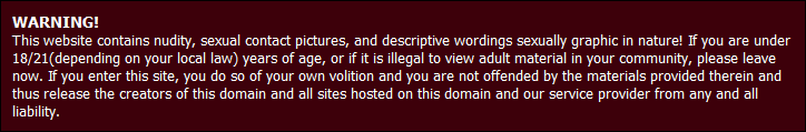 Pornsite Warning